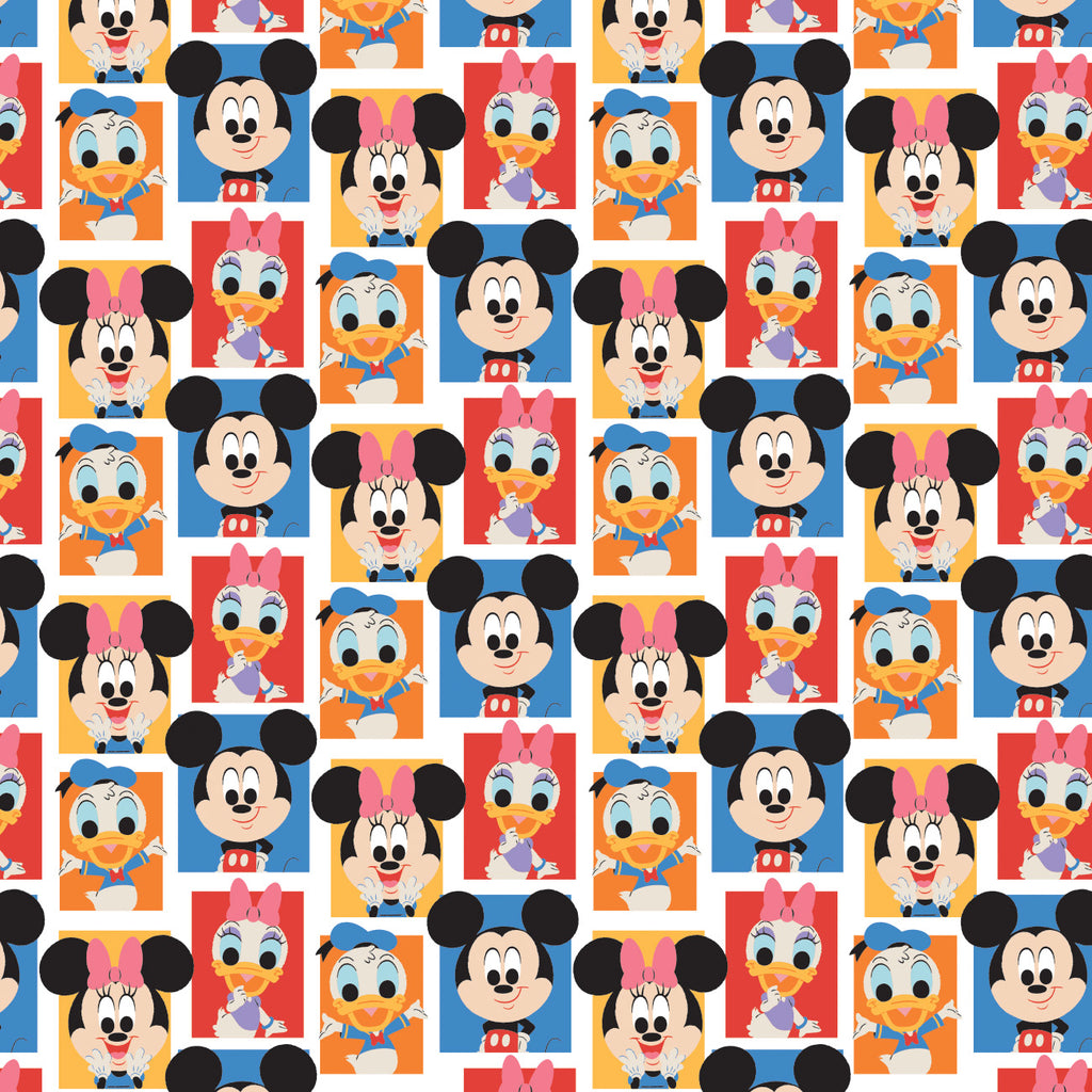 Disney La Journée du Petit Monde - M&M et les Amis - Coton - Blanc