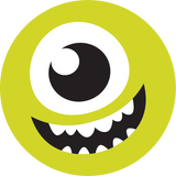 Disney/Pixar Mike Wazowski Monsters Inc. Adhesive Fabric Badge