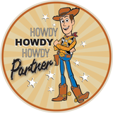 Disney/Pixar Toy Story Howdy Wood Adhesive Fabric Badge