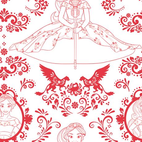 Disney -Elena of Avalor Collection - Outline - Ruby - Cotton