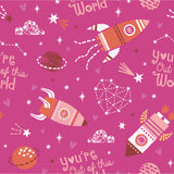 Valentine's Day II Collection-Out of This World- Cotton- Pink