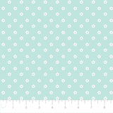 Pucker Up Collection - Simple Floral - Light Blue - Cotton