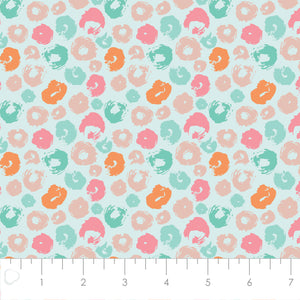 Printed Flannel-Spots Flannel-Aqua-100% Cotton-89220703B-02