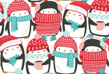 Printed Flannel-Packed Penguin Party Flannel-Multi-100% Cotton-89220901B-01