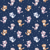 Fleece and Flannel 2024 Catalog-Lunar Wolves-Navy-Cotton Flannel-89230206B-02