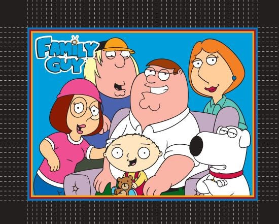Family Guy - Family Portrait - No Sew Throw - Fleece - Multi