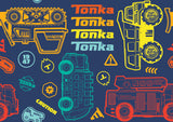 Hasbro Tonka III-Outline Truck Toss- Cotton - Blue