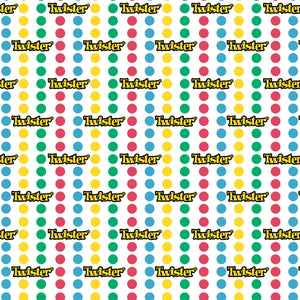 Hasbro Gaming III Collection - Twister Stripe - White - Cotton