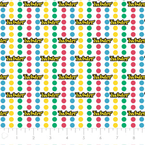 Hasbro Gaming III Collection - Twister Stripe - White - Cotton