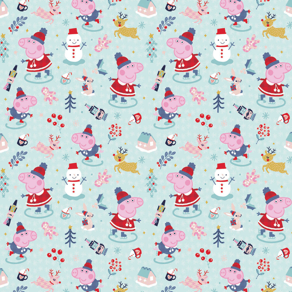 Character Winter Holiday IV Collection - Peppa Winter Wishes - Blue - Cotton