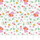 Licensed Flannel-Peppa Bunches of Flowers Flannel-White-100% Cotton-95220133B-01