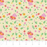 Licensed Flannel-Peppa Bunches of Flowers Flannel-Yellow-100% Cotton-95220133B-02