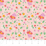 Licensed Flannel-Peppa Bunches of Flowers Flannel-Pink-100% Cotton-95220133B-03