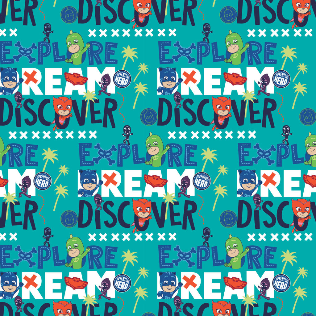 PJ Masks Adventure Heroes Collection - Explore Dream Discover  - Aqua - Minky