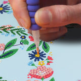 Camelot Dots - Floral Peace Sign Diamond Painting Kit
