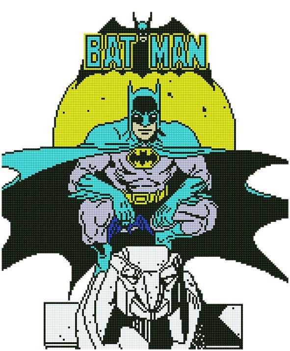 Camelot Dots Batman Diamond Painting Kit