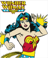 Camelot Dots Wonder Woman Diamond Painting Kit