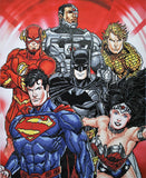 Six super-héros de DC Comics « Six Stacked Superheroes » - Trousse d'art broderie diamant de Camelot DOTZ