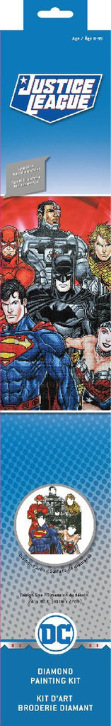 Six super-héros de DC Comics « Six Stacked Superheroes » - Trousse d'art broderie diamant de Camelot DOTZ