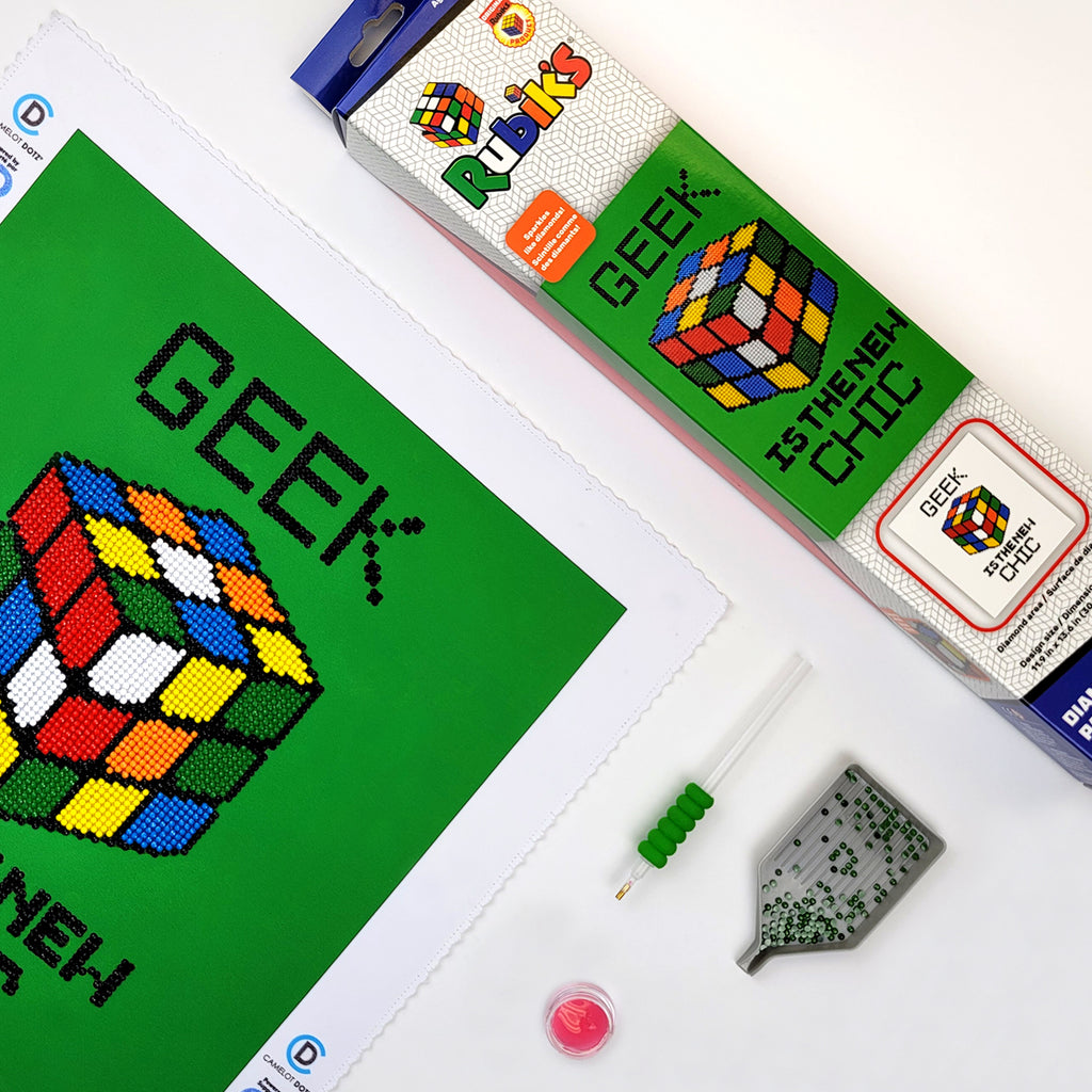 Rubik's Geek Chic - Trousse d'art broderie diamant de Camelot DOTZ