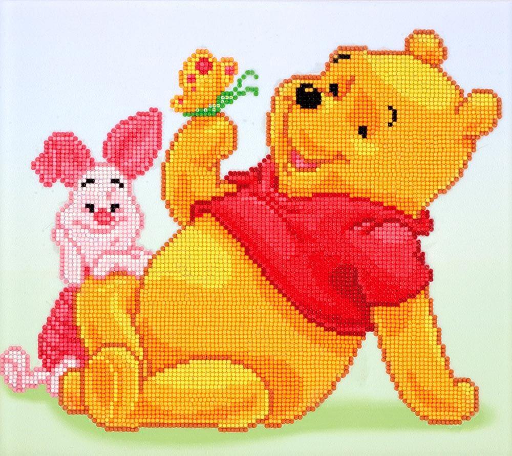 Camelot Dots Pooh with Piglet Diamond Painting Kit
