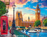 Figured'Art Painting by numbers - London in the Spring Frame Kit