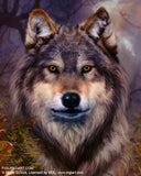 Figured'Art Painting by numbers - Wolf Portrait Rolled Kit