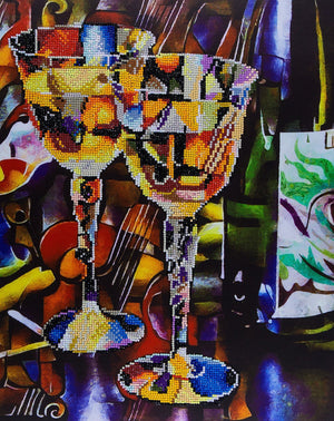 Diamond Art Abstract Wine