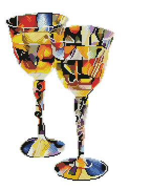 Diamond Art Abstract Wine